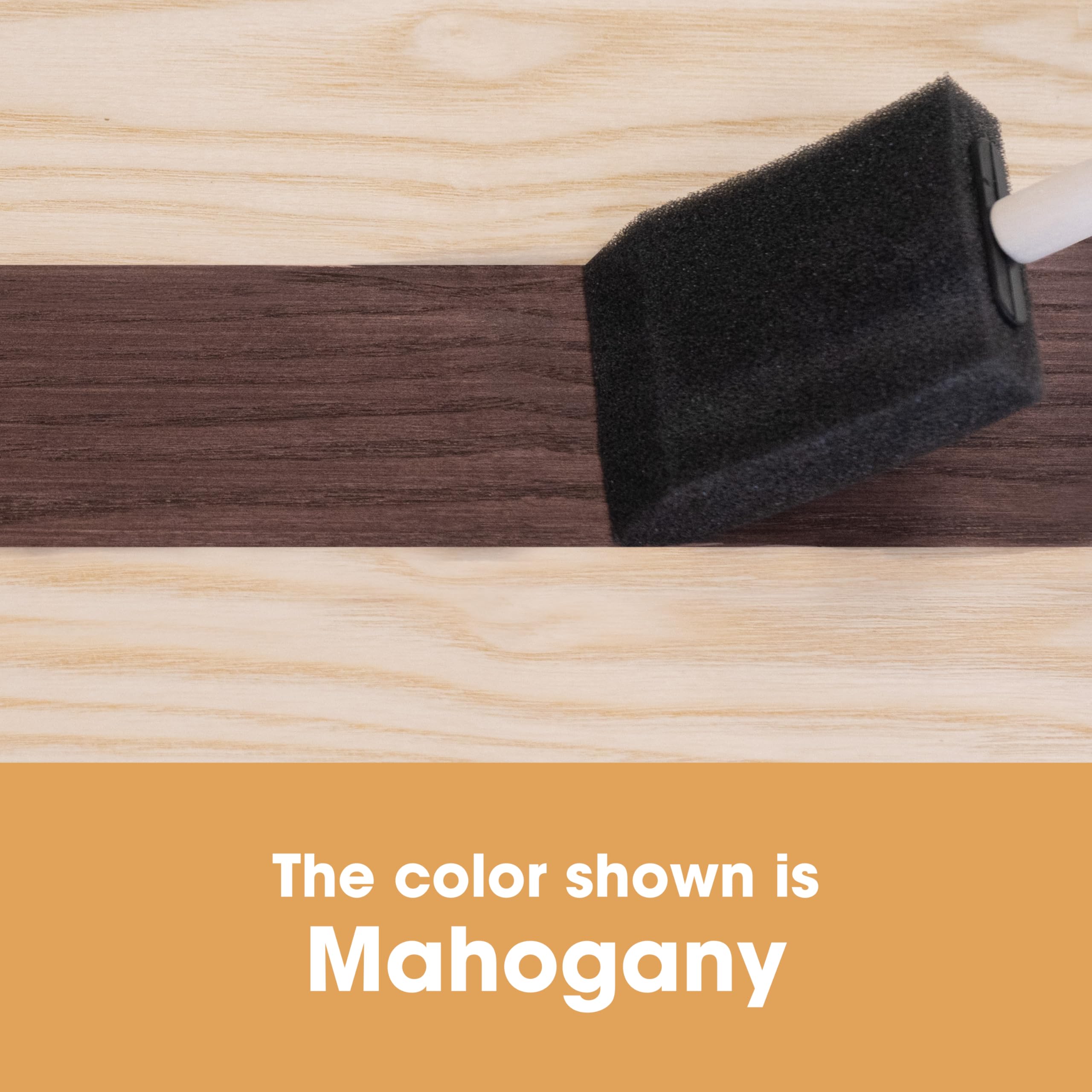 Furniture Clinic wood stain Mahogany applying for even color penetration