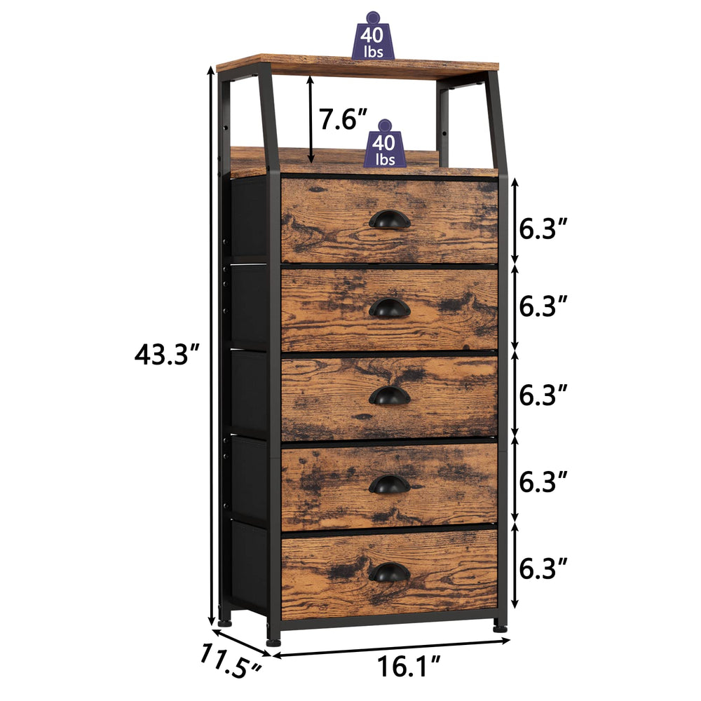 Furnulem fabric drawers offer safe, spacious storage for clothes and toys