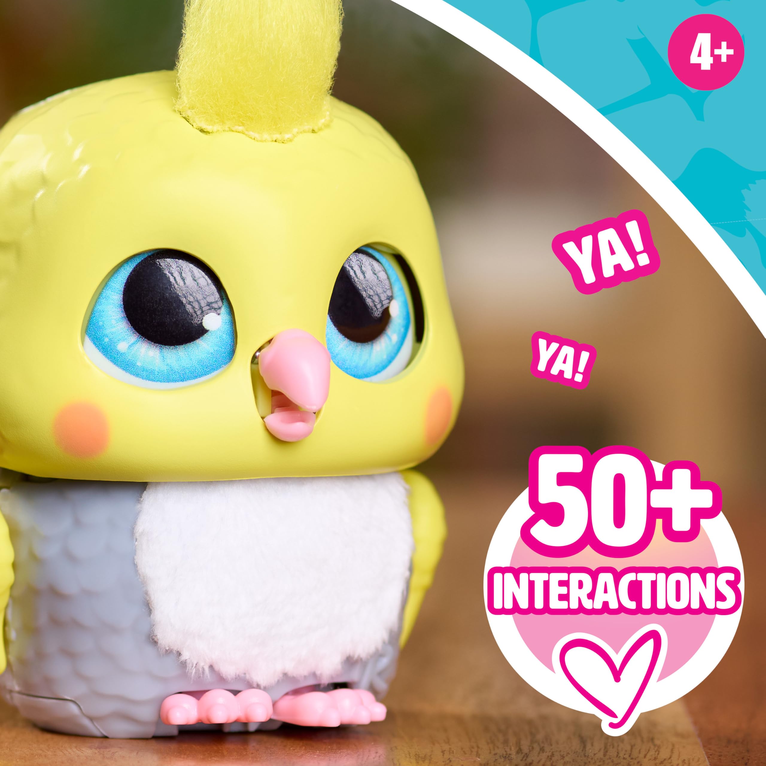 furReal Handfuls Chirps the Cockatoo is pocket-friendly for on-the-go play.