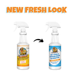 FurryFreshness pee stain remover on carpet tackles fresh and old stains.