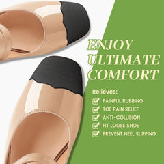 FURTAA memory-foam toe inserts reduce sliding and rubbing for all-day comfort.
