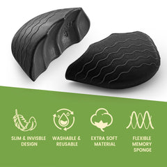 FURTAA shoe fillers with heel padding help stabilize feet during movement.