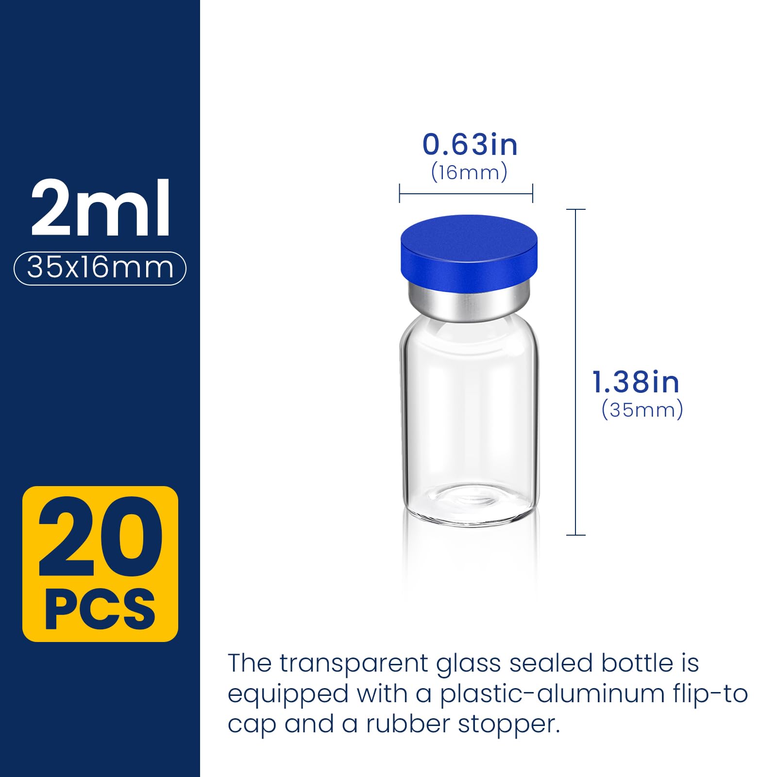 FURWEY aluminum-sealed-cap vial seals securely to preserve sample integrity.