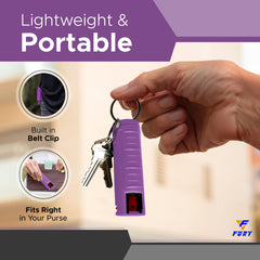 FURY Hardshell Pepper Spray featuring a slidetop trigger for rapid deployment.