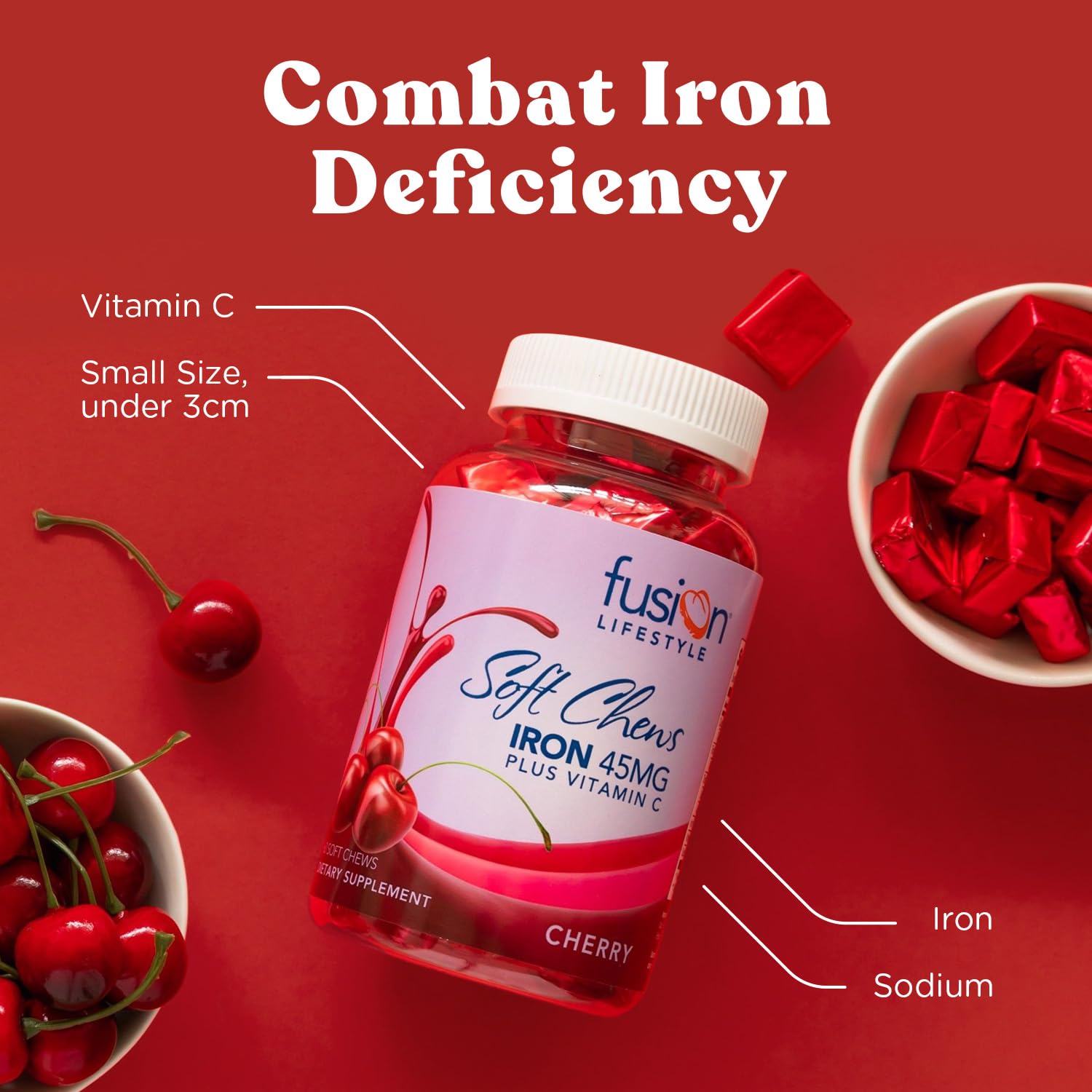 Fusion Lifestyle on-the-go packs highlight portable daily iron support.