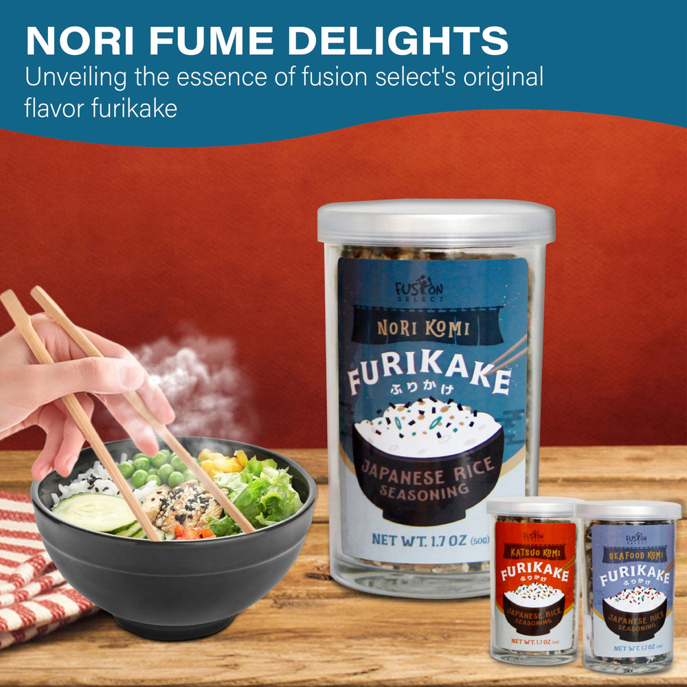 Fusion Select Furikake topping for tofu and stir-fried veggies adds flavor.