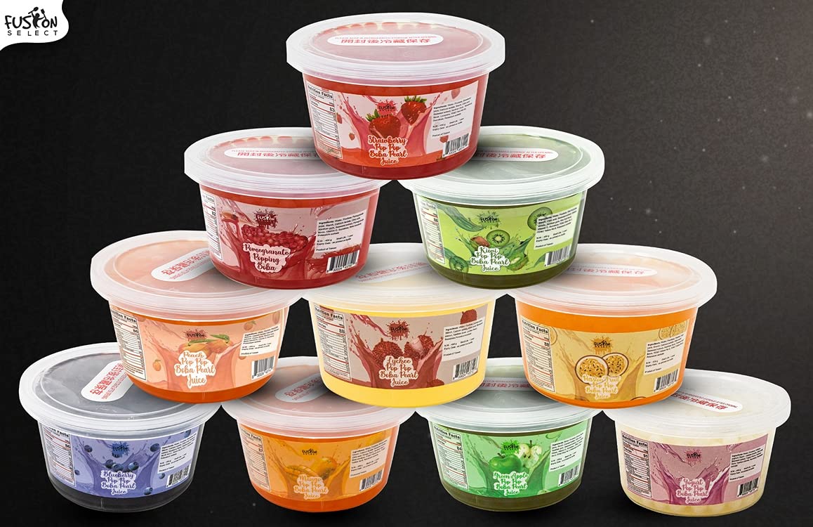 Fusion Select mango bursting boba adds tropical notes to beverages.