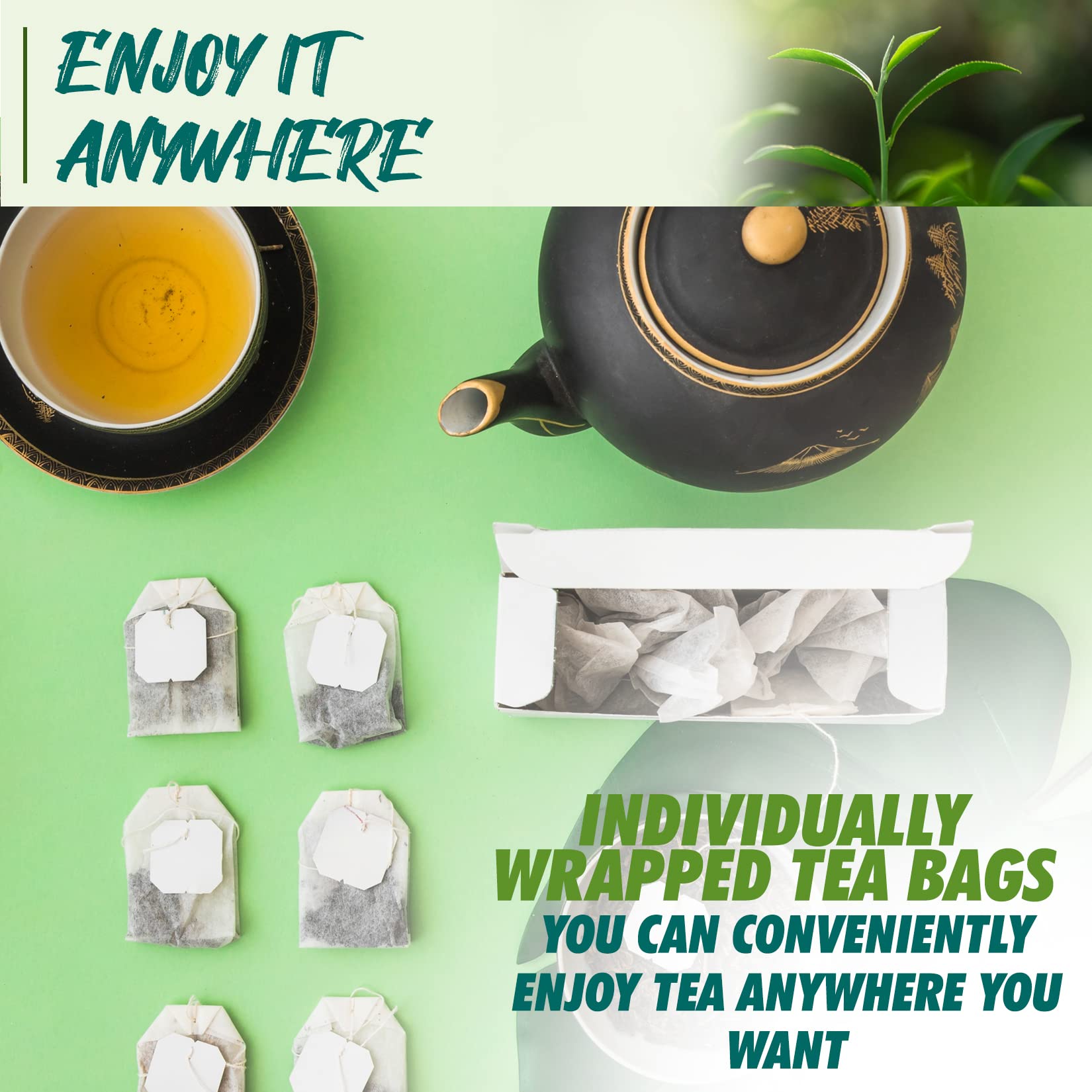 Fusion Select organic oolong tea bags for everyday ritual and mindful sipping.