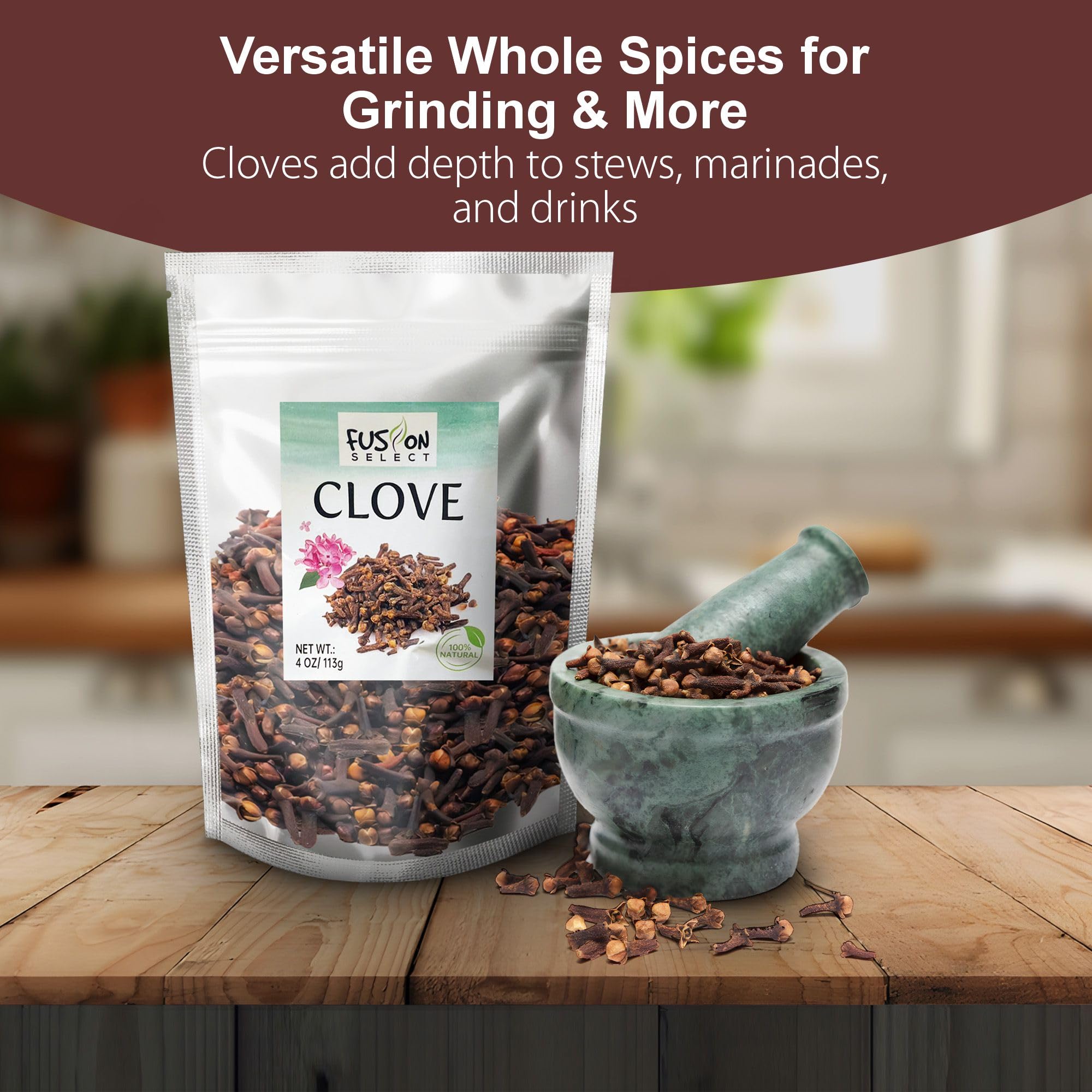 Fusion Select cloves in spice blends image illustrates versatile seasoning