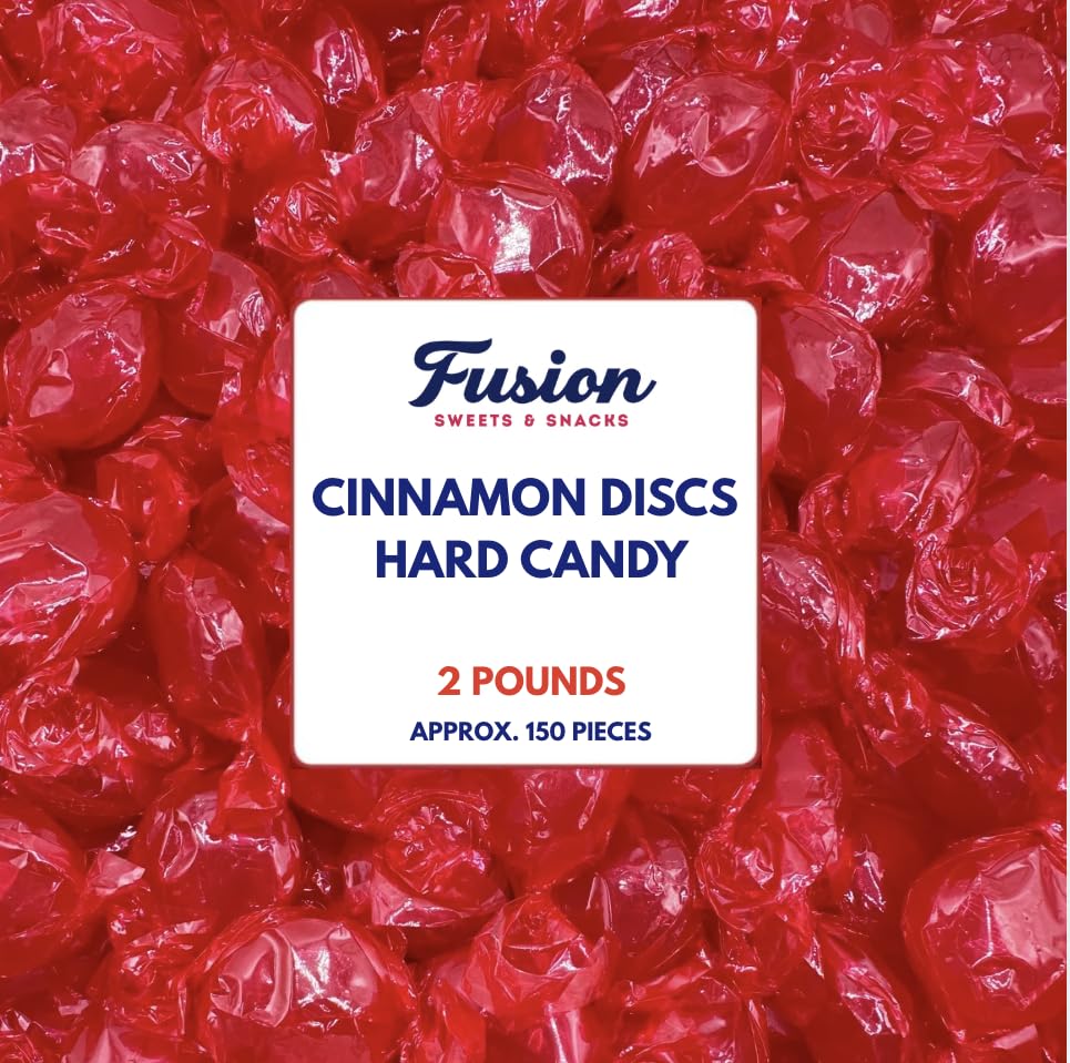 Fusion Sweets Cinnamon Discs bulk 2lb front view ideal for parties