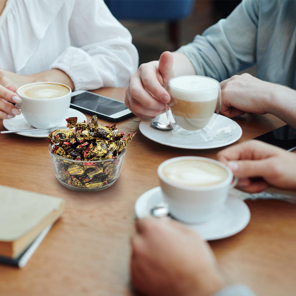 Desk-side scene featuring Fusion Sweets Coffee Delight as a convenient desk snack