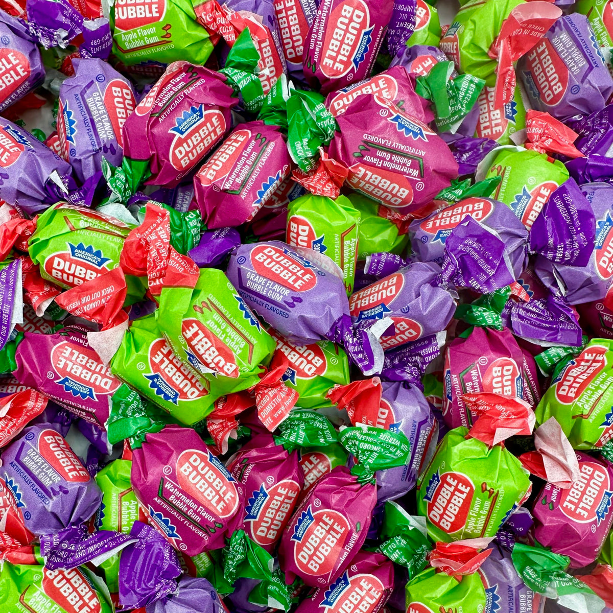 Fusion Sweets Dubble apple bubble gum front view with crisp apple flavor