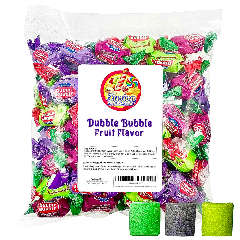 Fusion Sweets Dubble grape gum pieces with rich grape aroma