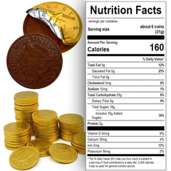 Fusion Sweets gold-wrapped chocolate coin closeup highlighting premium melt-in-your-mouth flavor