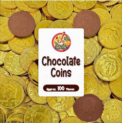 Fusion Sweets gold candy coins bulk pack for party favors and festive treat displays