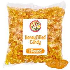 Fusion Sweets And Snacks honey-filled hard candy bag with soft centers, ideal for sharing.