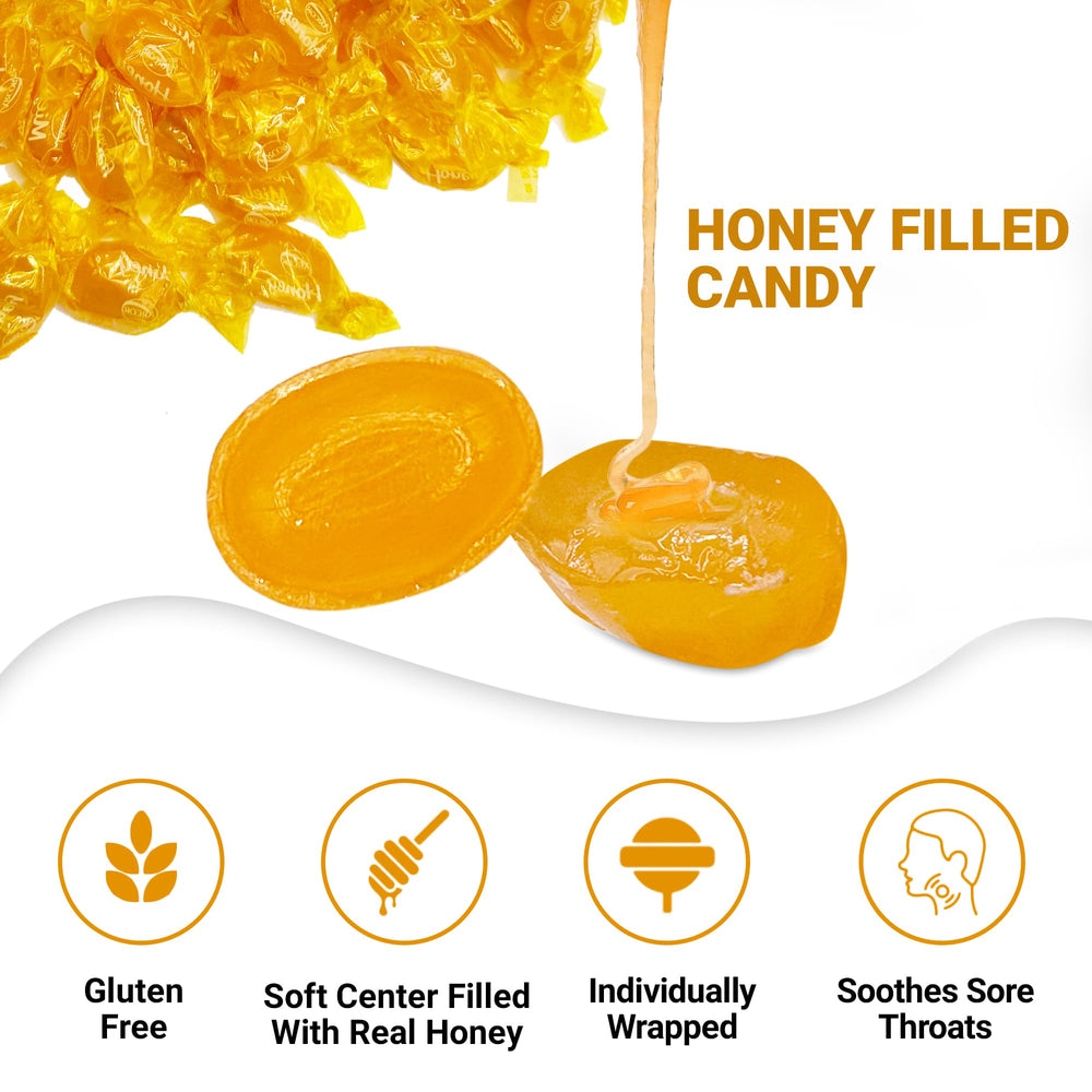 Fusion Sweets And Snacks individually wrapped honey candy maintains freshness on the go.