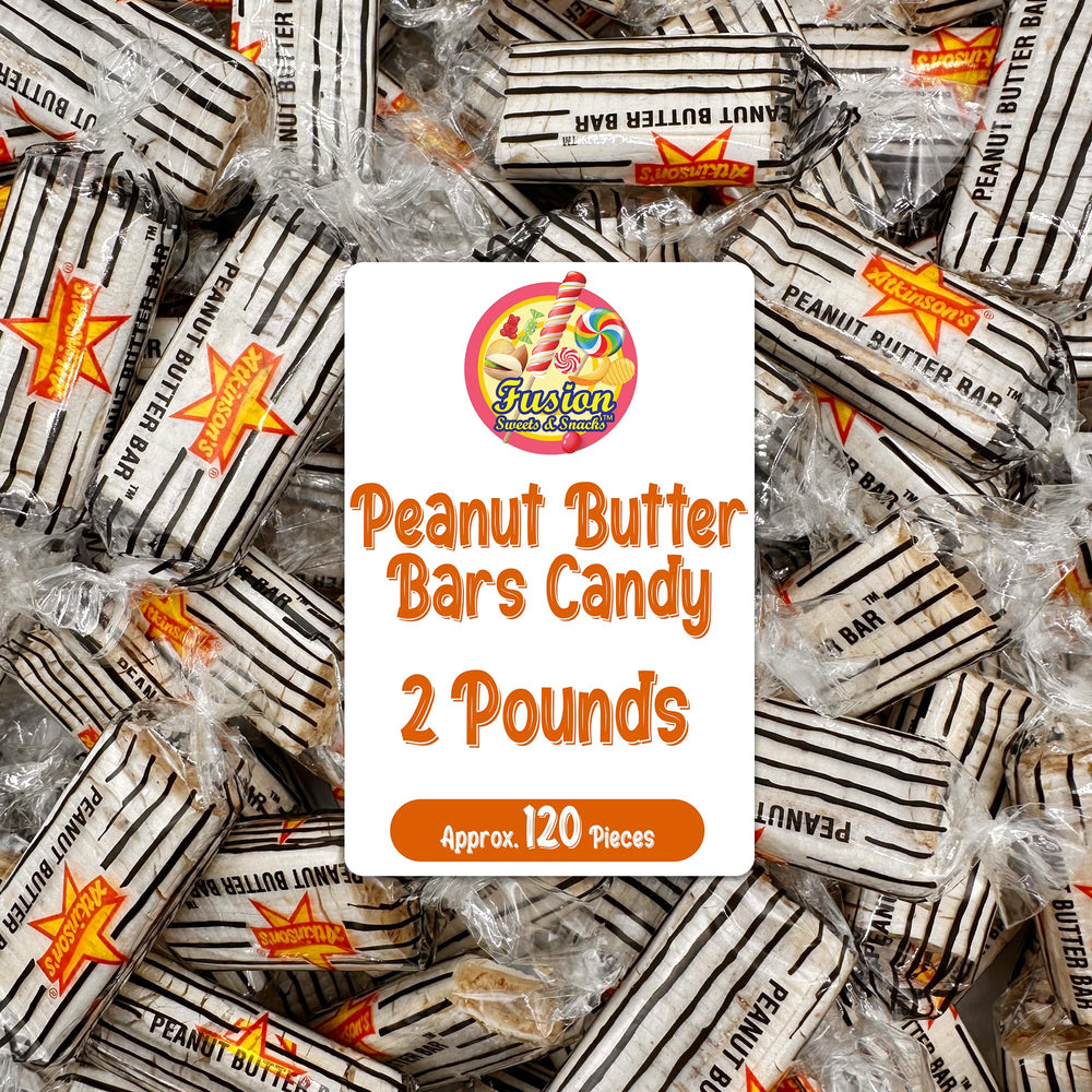 Fusion Sweets Peanut Butter Bars bulk bag shows easy snacking
