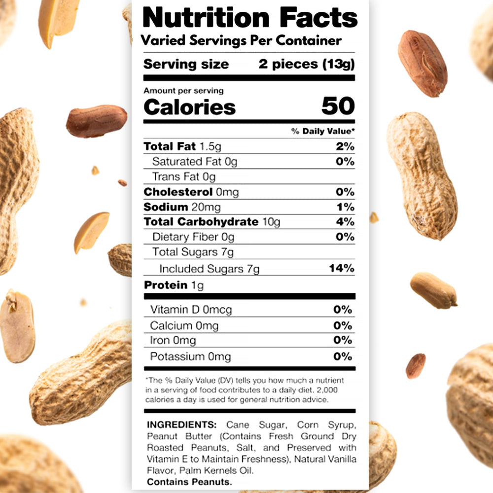 Fusion Sweets Peanut Butter Bars individually wrapped for grab-and-go lunches