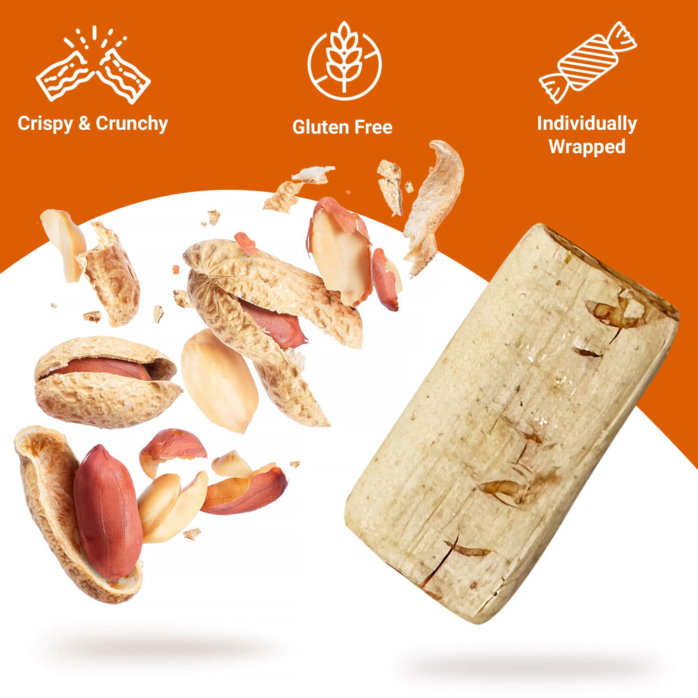 Fusion Sweets Peanut Butter Bars mess-free snacking in a bag and wrapper