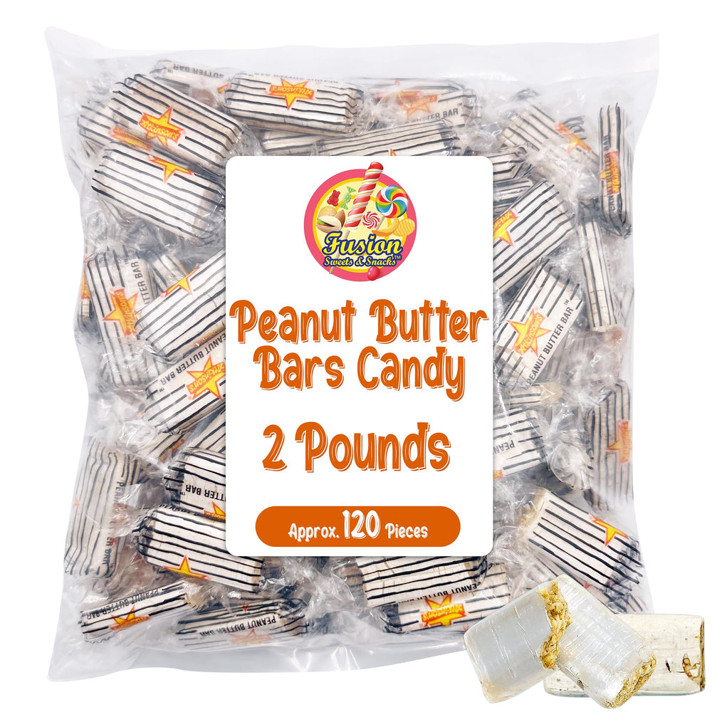 Fusion Sweets Peanut Butter Bars sealed for freshness preserves flavor