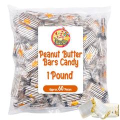 Fusion Sweets Peanut Butter Bars sealed for freshness in a bulk bag