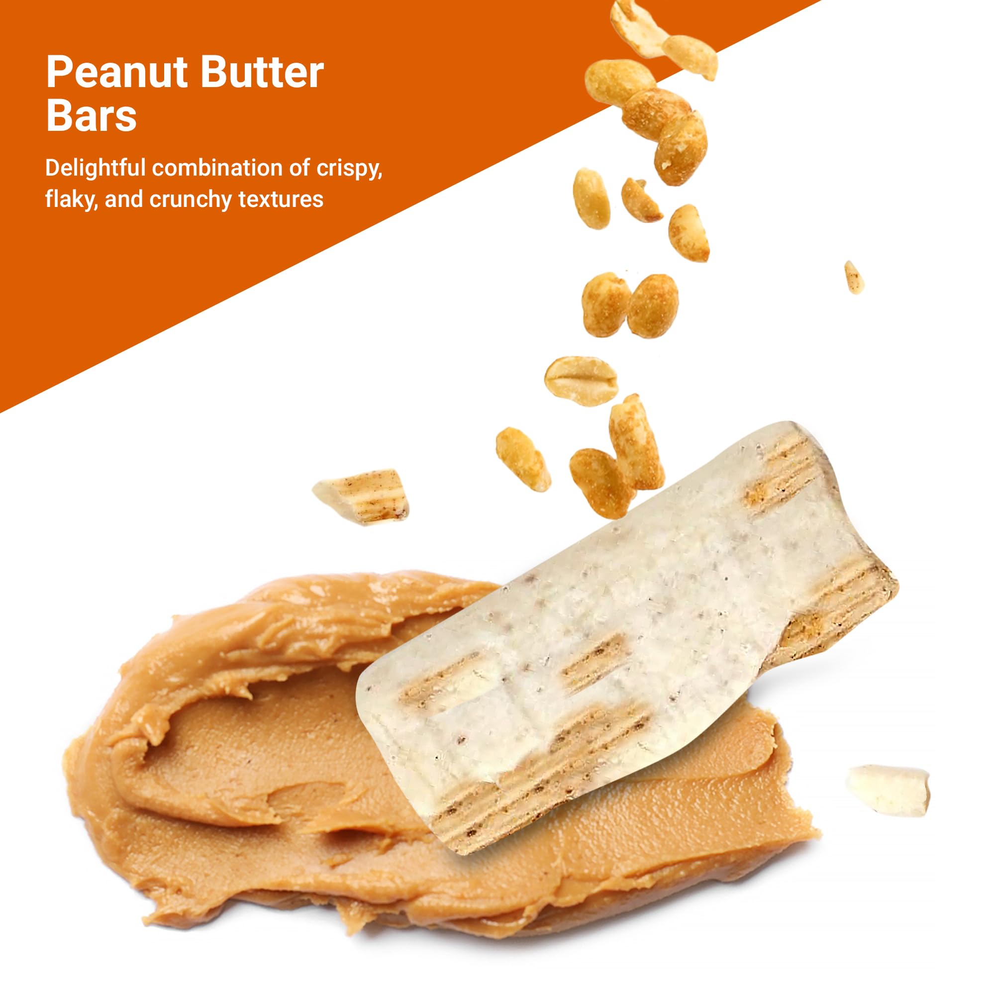 Fusion Sweets Peanut Butter Bars USA-made with simple ingredients