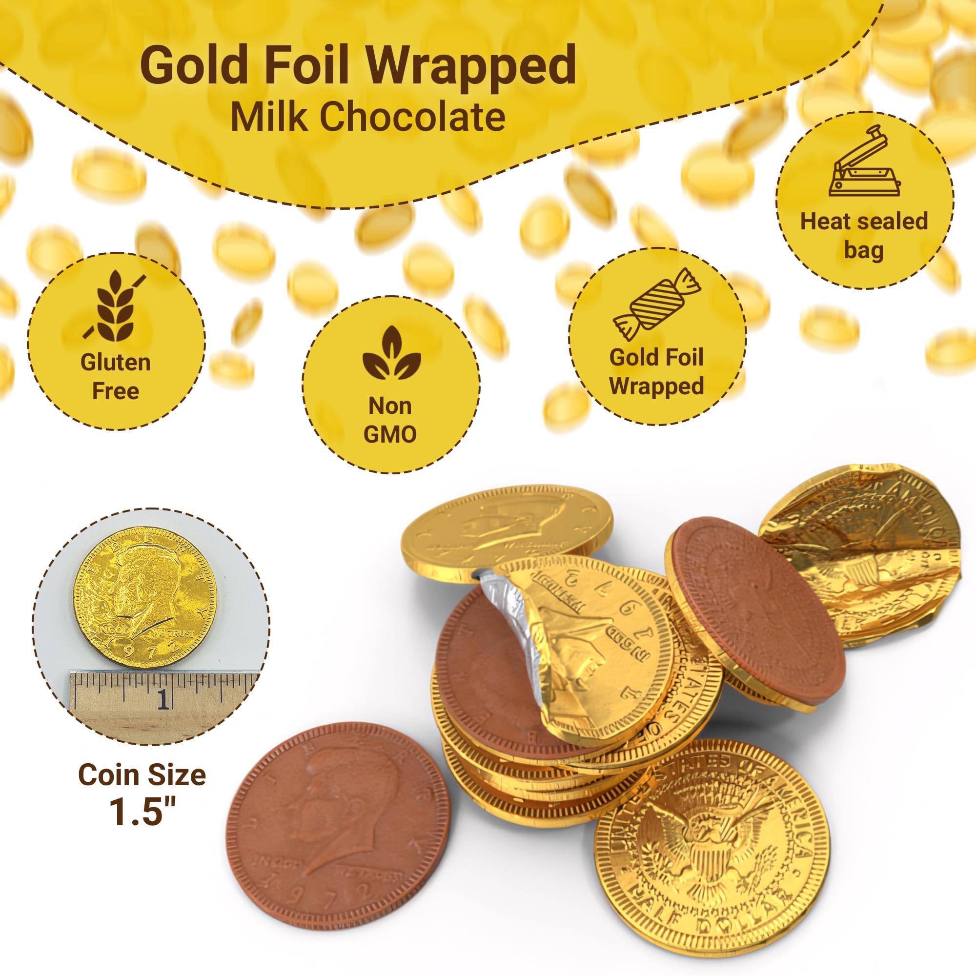 Fusion Sweets pirate treasure coins ideal for loot bags and kids treasure hunts