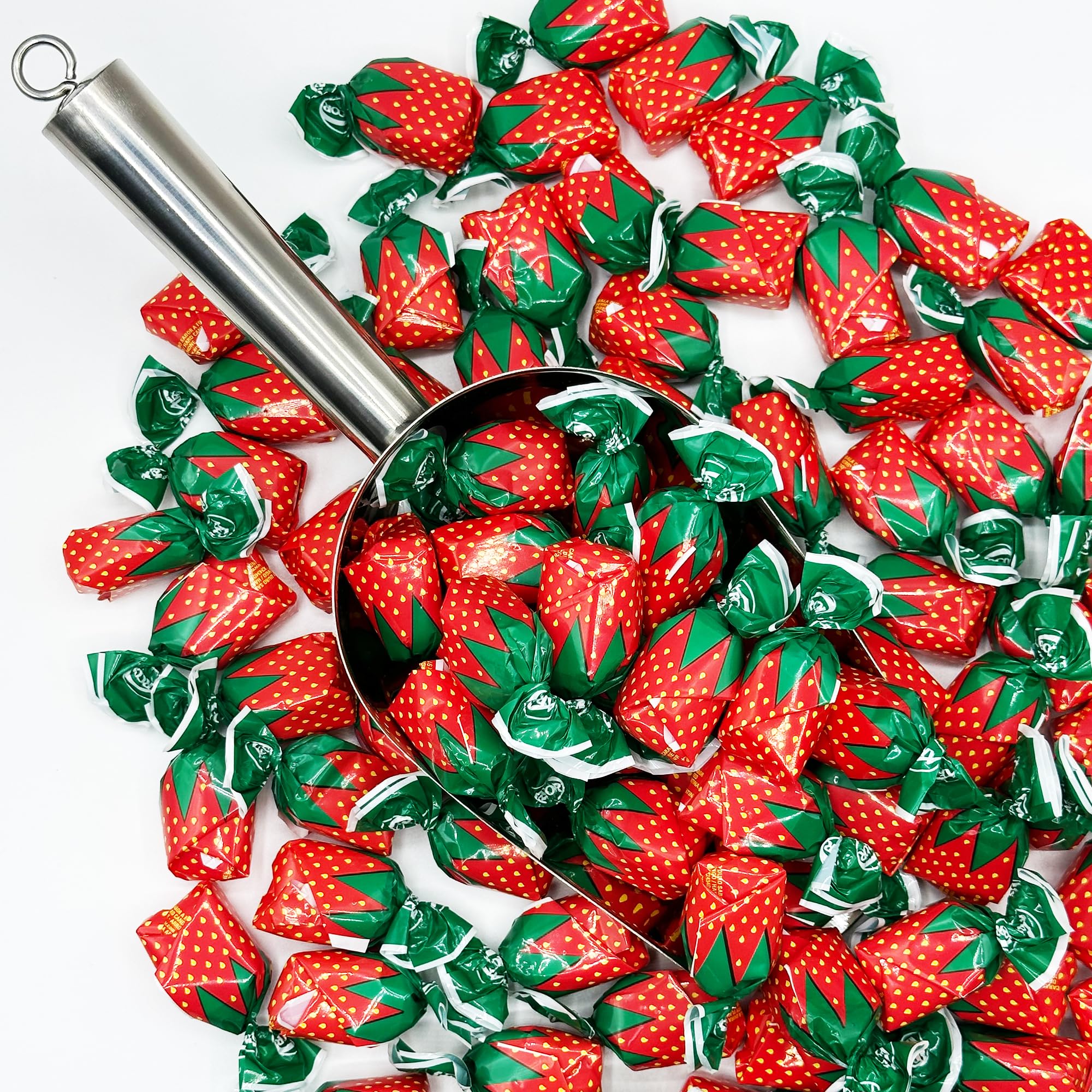 Fusion Sweets close-up showing smooth strawberry center and glossy exterior