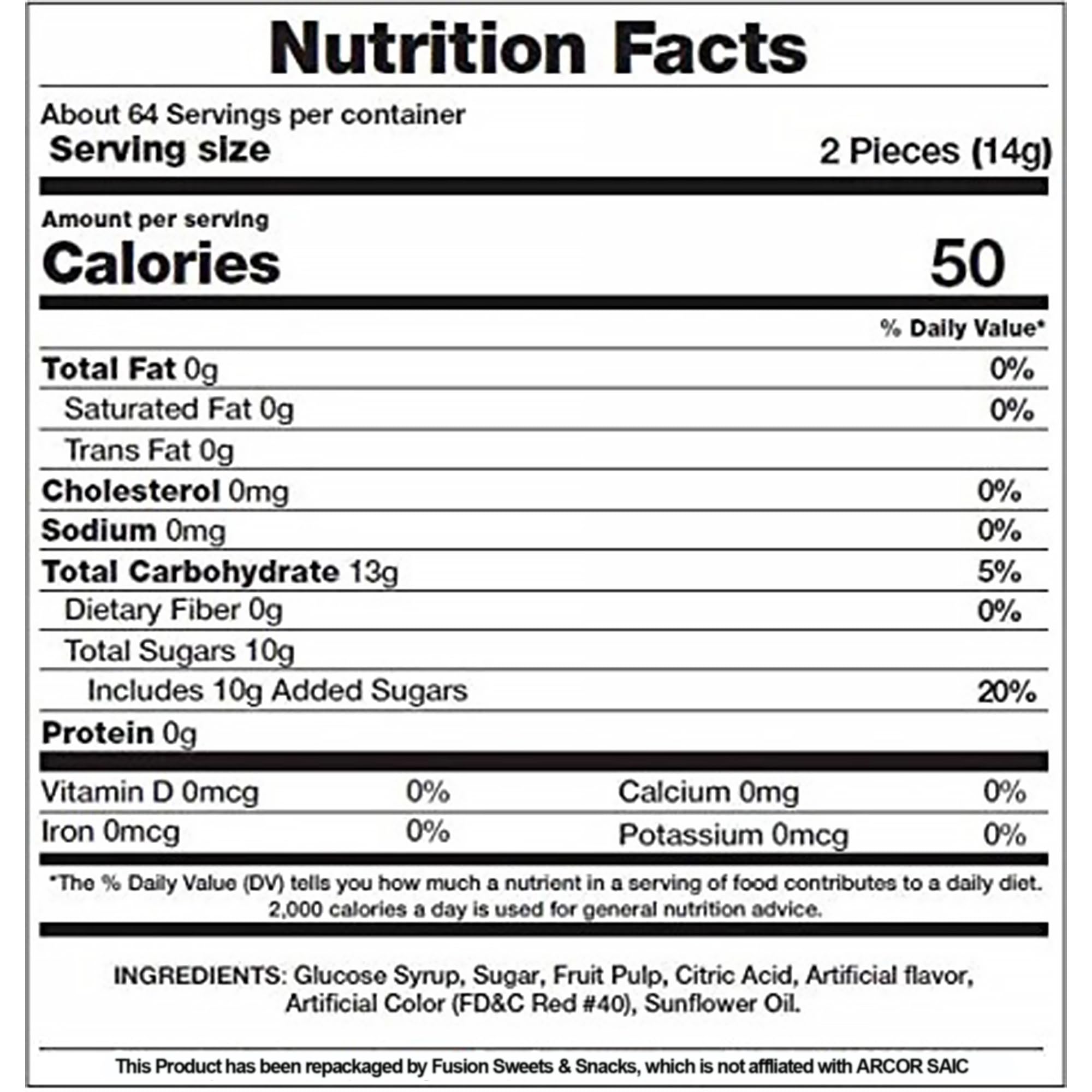 Fusion Sweets individually wrapped candies ready for on-the-go snacking