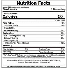 Fusion Sweets individually wrapped candies ready for on-the-go snacking