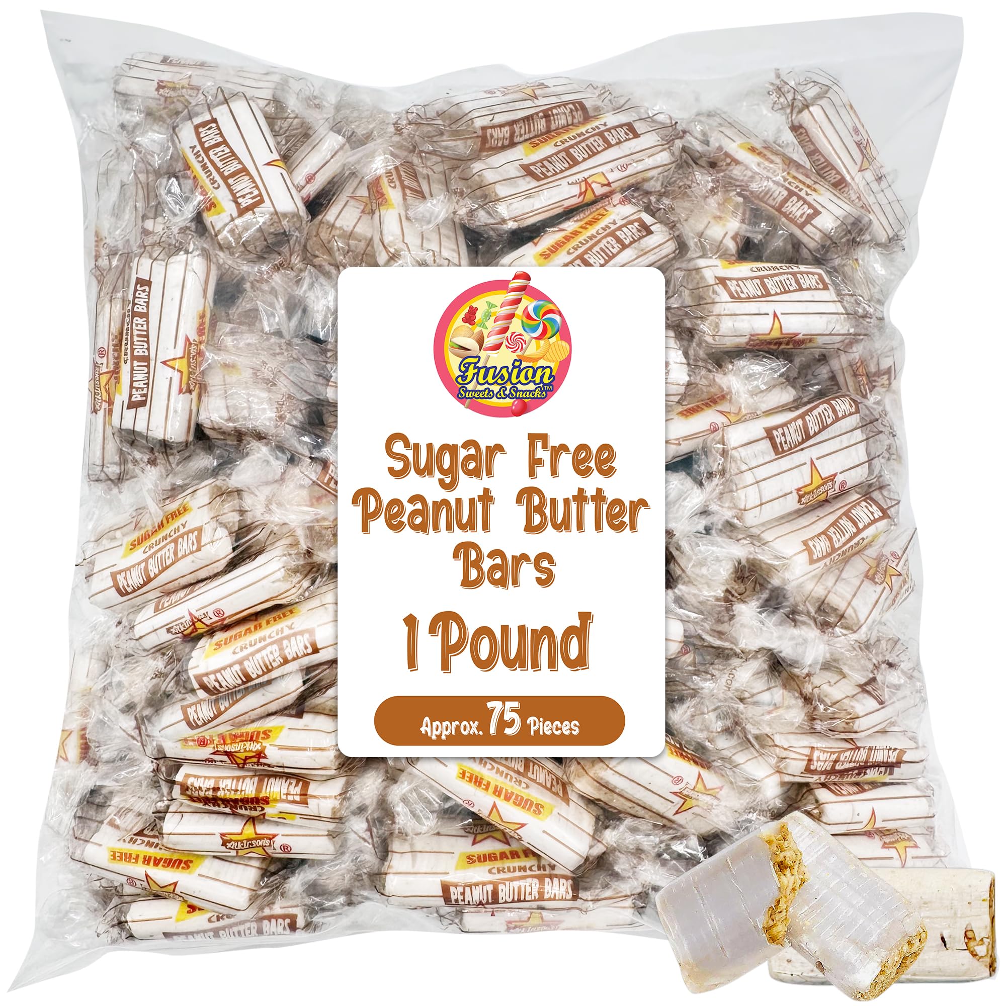 Fusion Sweets Sugar Free Peanut Butter Bars offer gluten-free, kosher, vegan options.