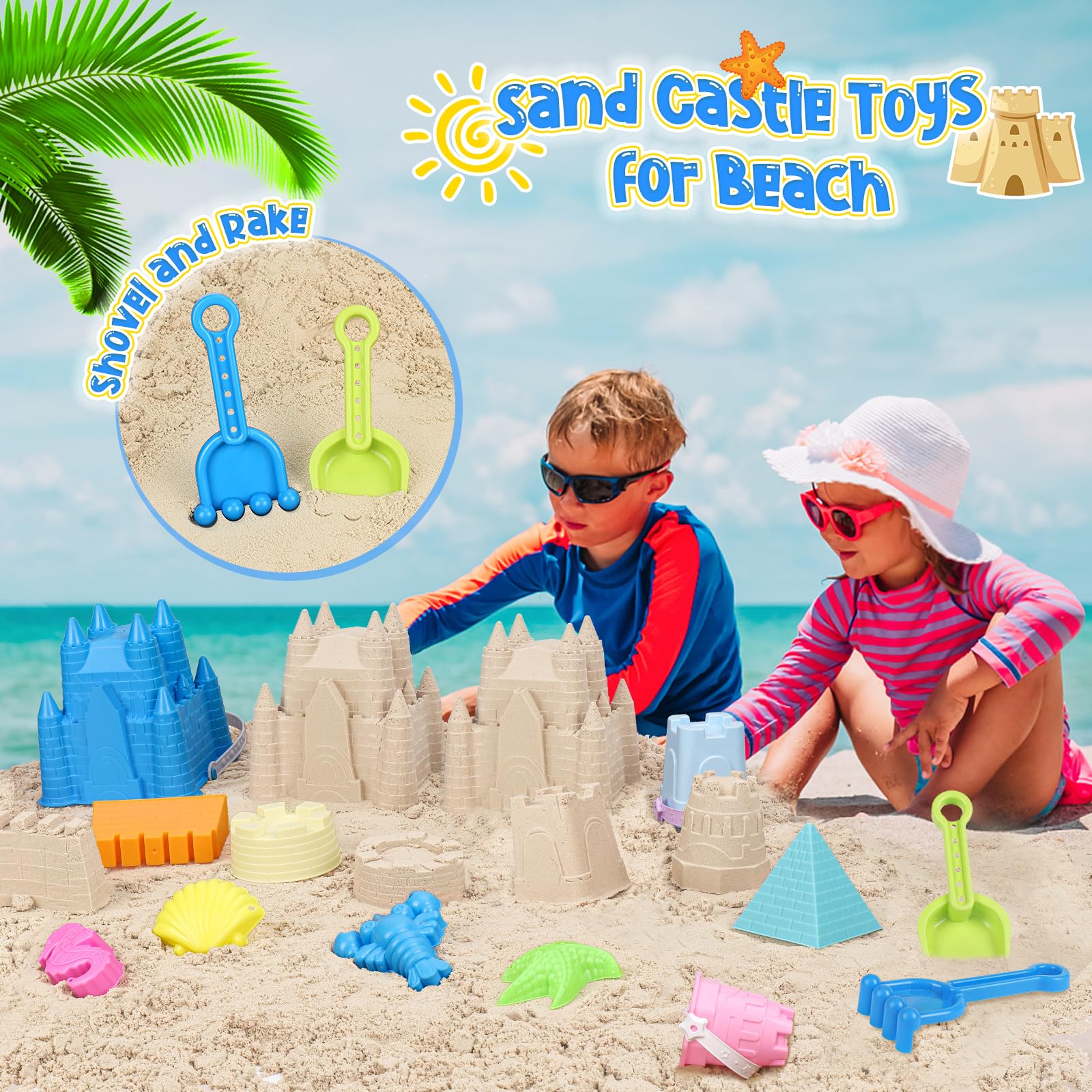 FUSPWEAO shovel for digging, scooping, and shaping sandy landscapes.