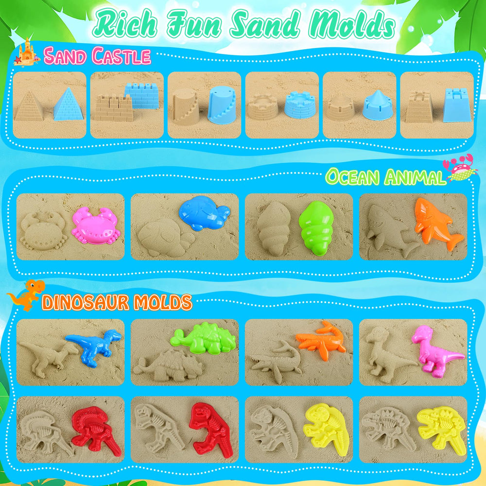 FUSPWEAO Dinosaur truck and excavator for interactive digging fun.