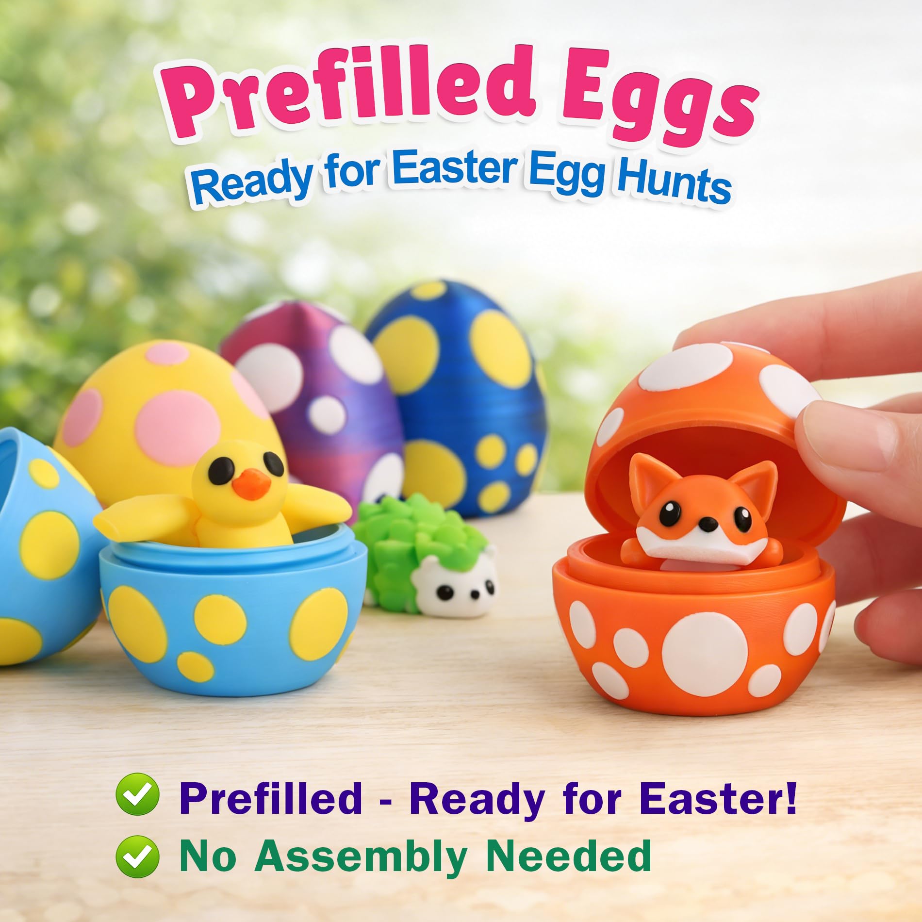 fustuq 3D animal surprise egg reveals a tiny toy