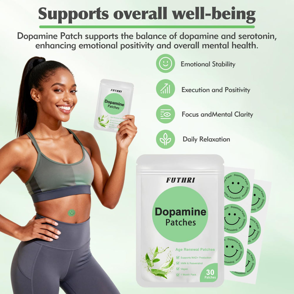 FUTHRI dopamine patch vegan formula with mucuna and 5-HTP