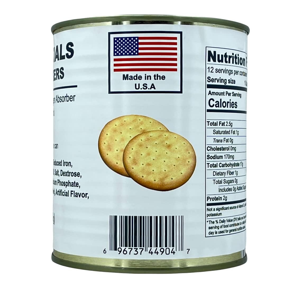 Future Essentials Sailor Pilot Bread can front view shows dependable emergency snack for preparedness