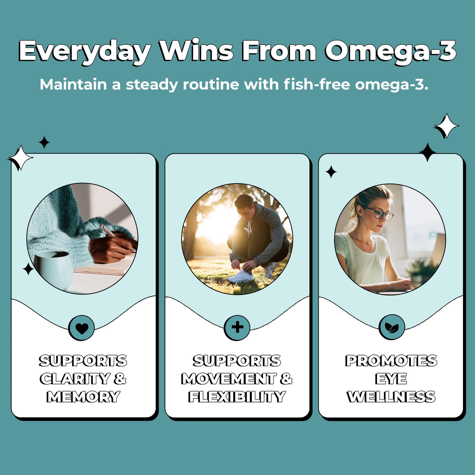 Future Kind Omega-3 500 mg algal oil per softgel visual.