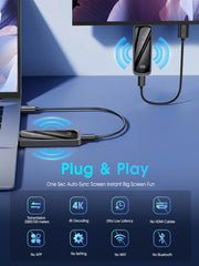 Futureagle wireless HDMI receiver back view with compact design