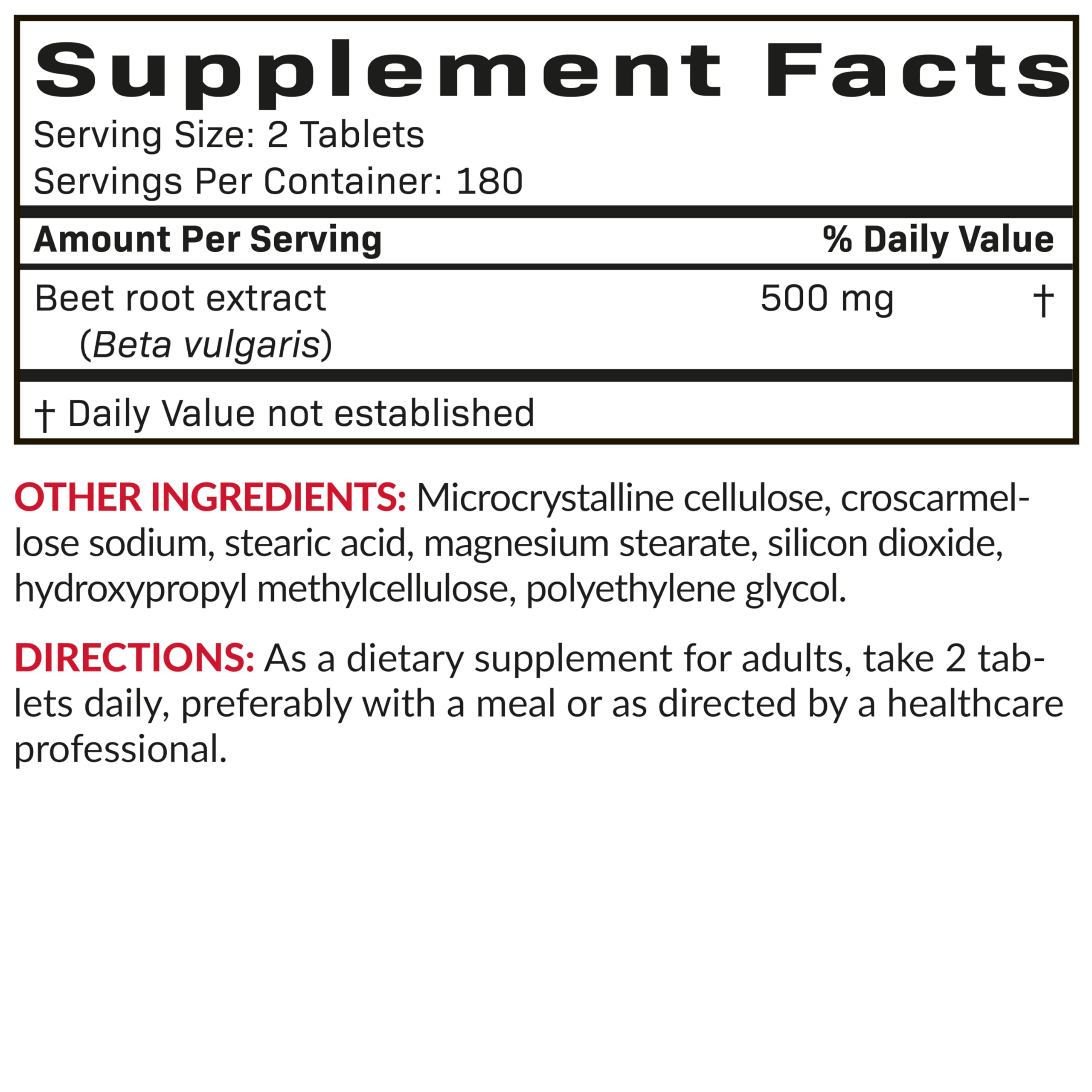Beet Root tablets being dispensed from a bottle for a daily routine.