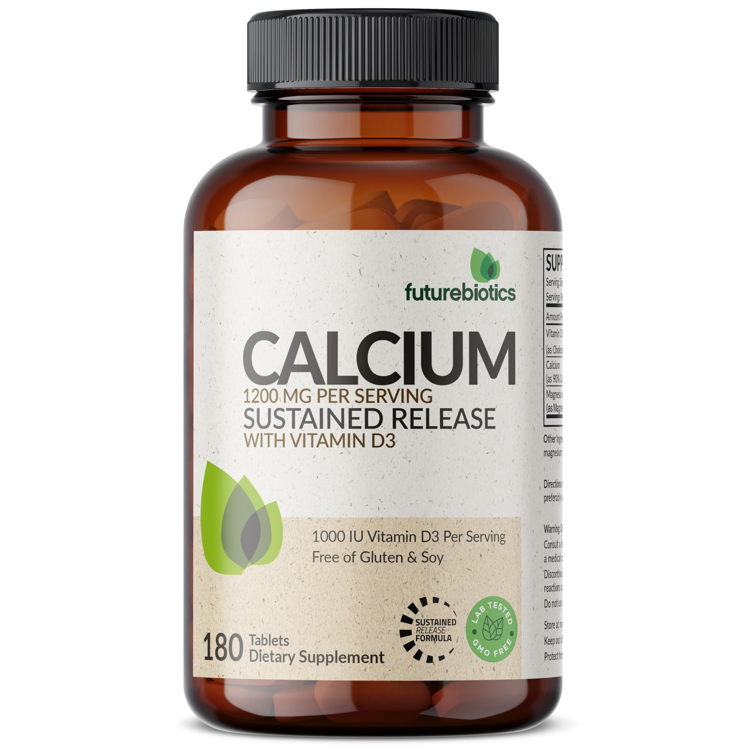 Futurebiotics 180 vegetarian tablets in a bottle for convenient daily use.