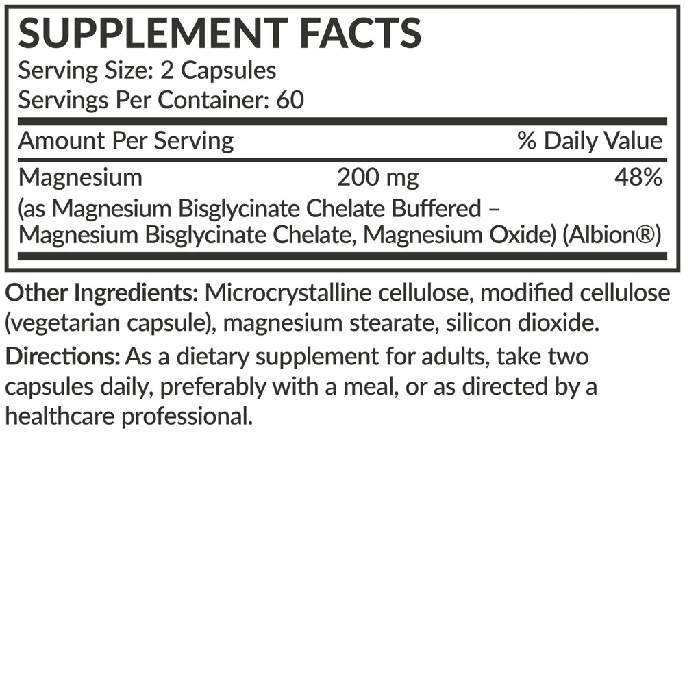 Futurebiotics Magnesium Glycinate capsule stack for convenient daily use