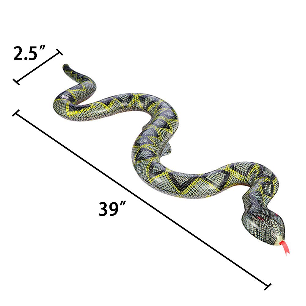 FUTUREPLUSX inflatable snake pool decor adds fun to pool parties.