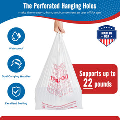 Fuxury bulk 11.5 x 6.5 x 21 inch bags support bulk items.