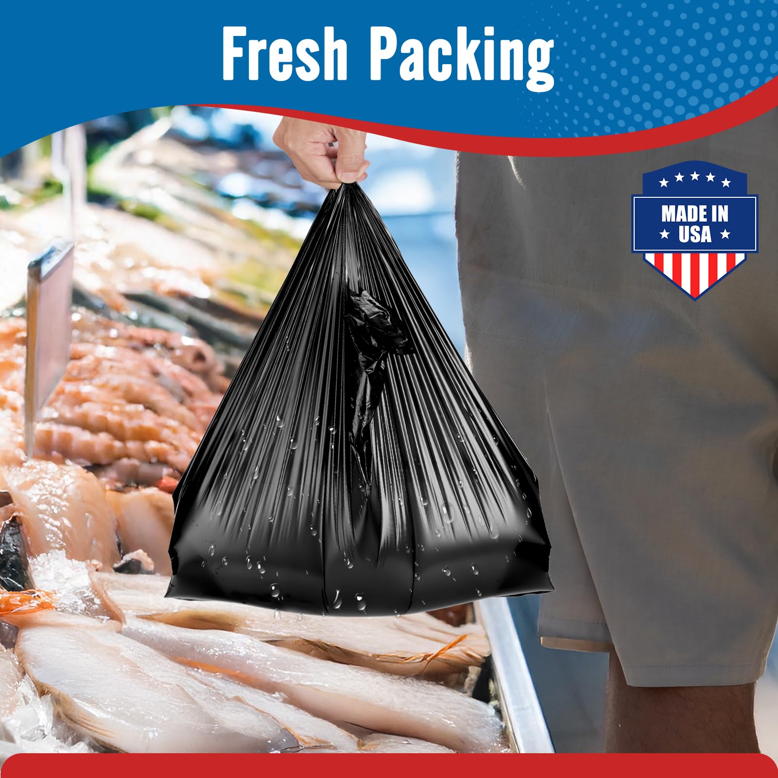 Fuxury multi-use bags suitable as trash, cat litter, or pet waste bags