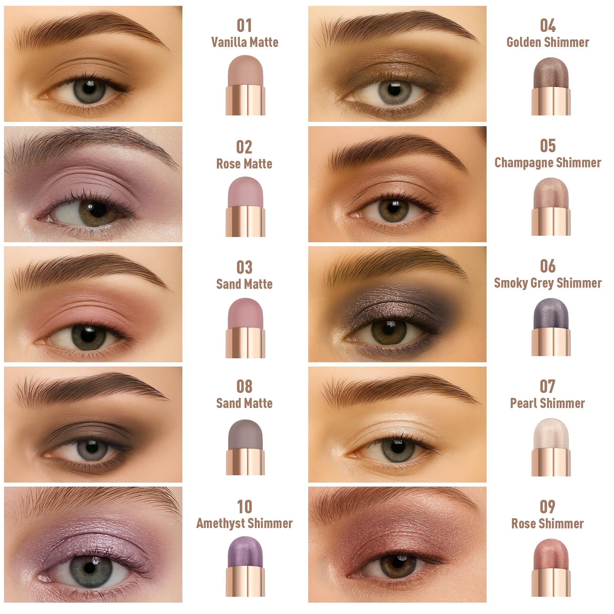 FV rose matte eyeshadow stick long-wear formula for day-to-night looks