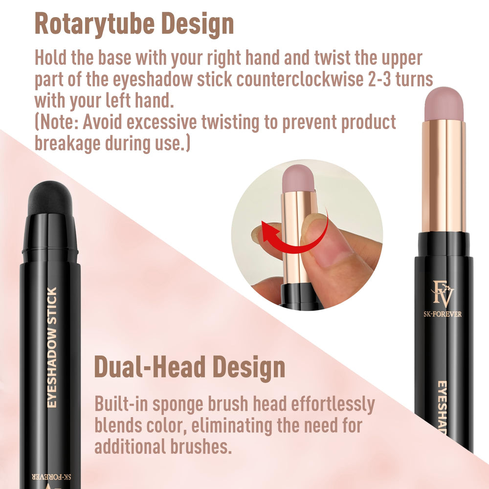 FV rose matte eyeshadow stick natural finish enhances subtle eye definition