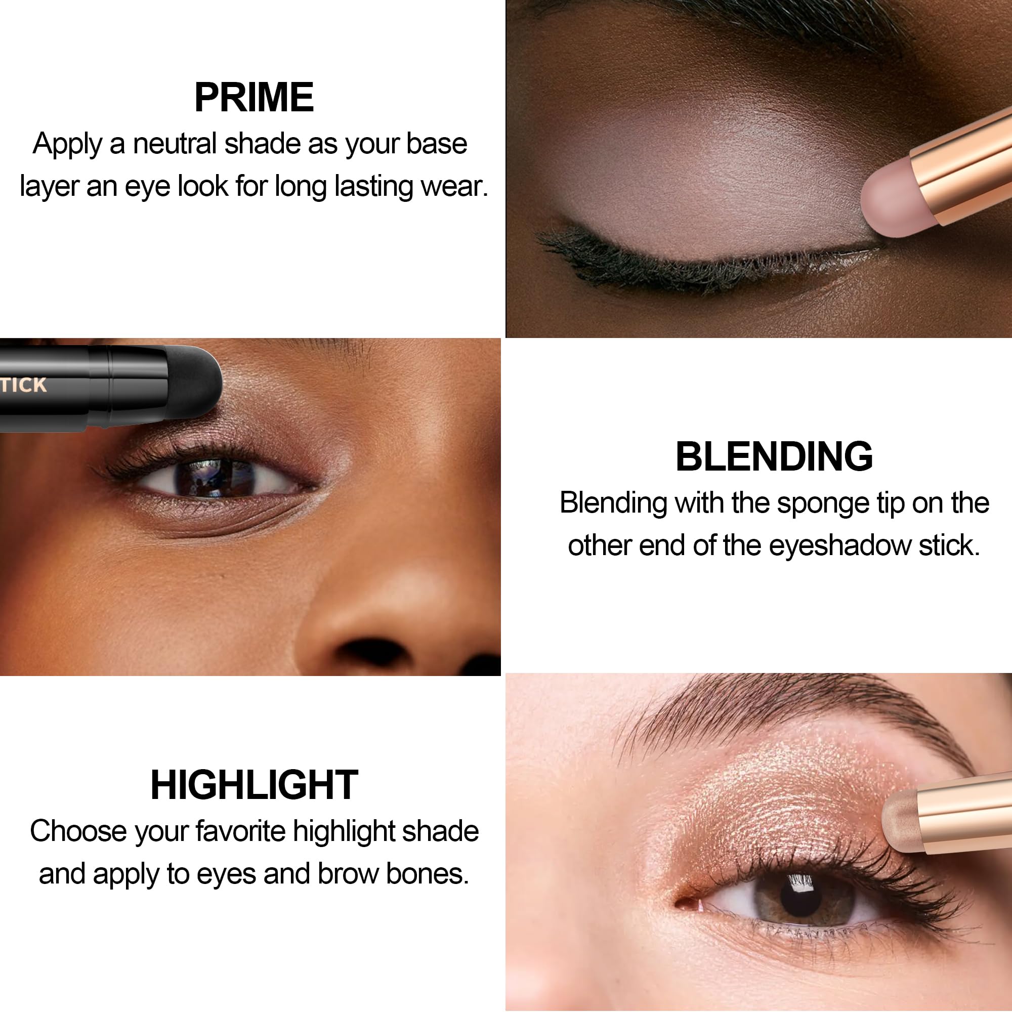 FV rose matte eyeshadow stick rich pigment delivers bold color