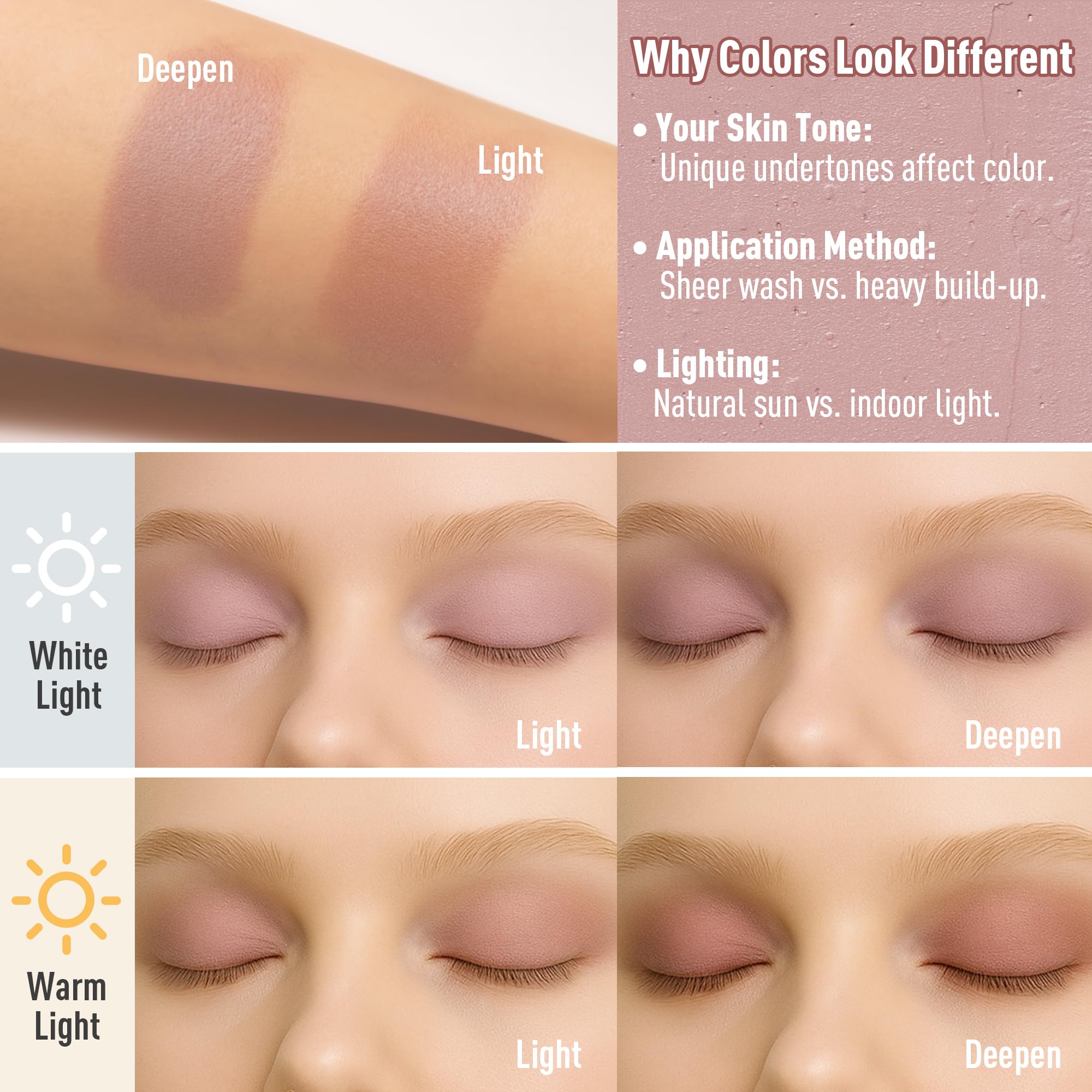 FV rose matte eyeshadow stick silky texture glides on comfortably