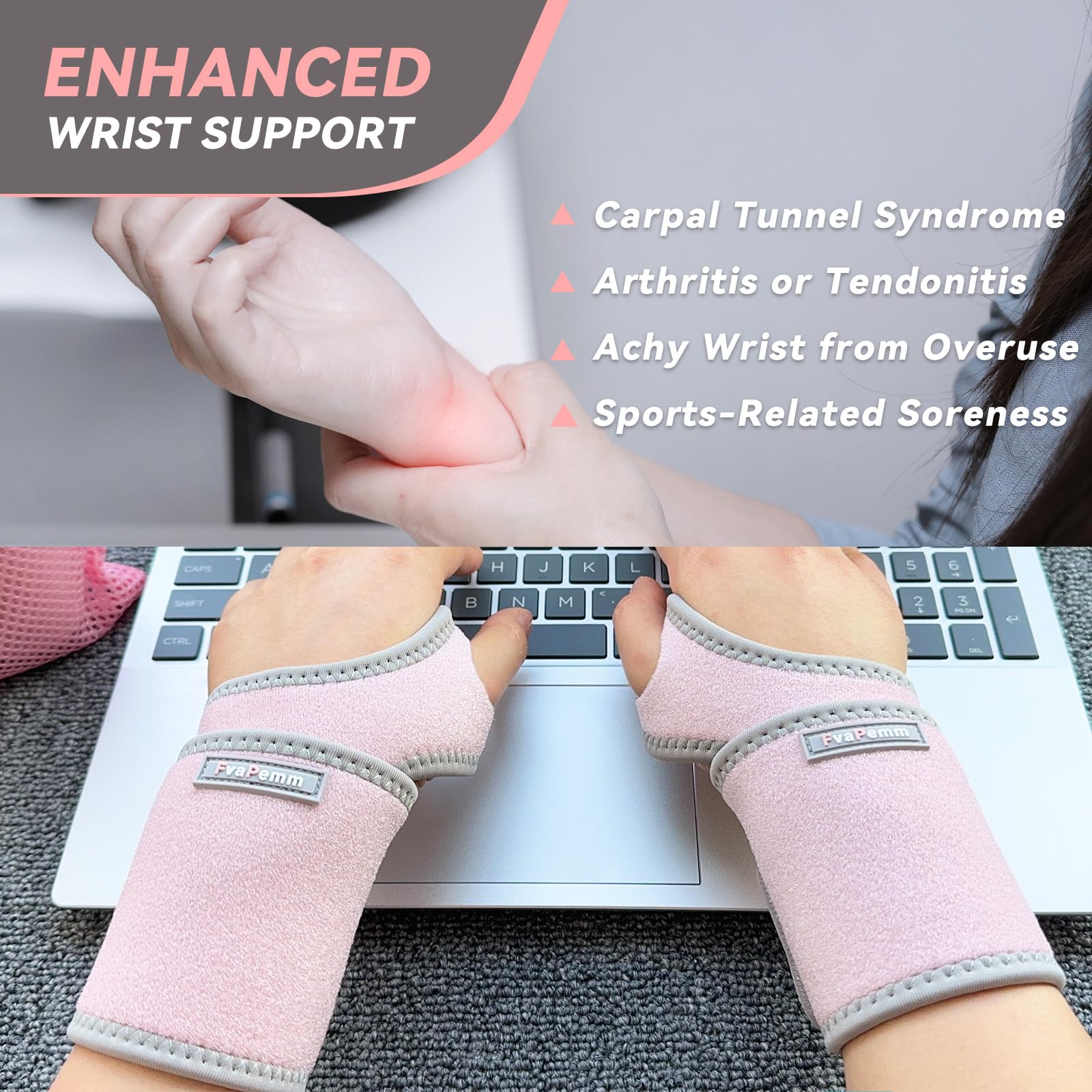 FvaPemm adjustable strap system delivers a customizable, secure fit.